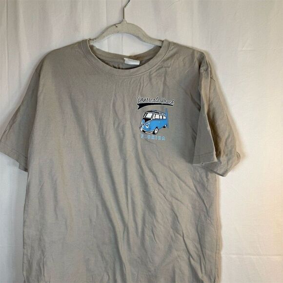 Tops - Southern Spirit T-Shirt Womens  M Gray Pensacola Beach Florida VW Bus Surf